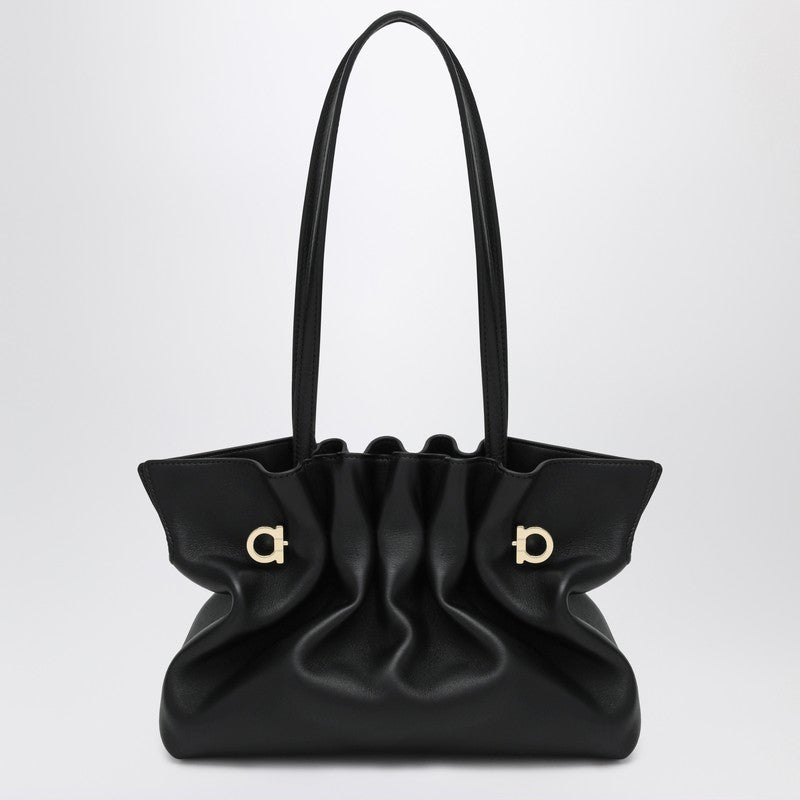 Ferragamo Soft-Bag Small black leather Ferragamo