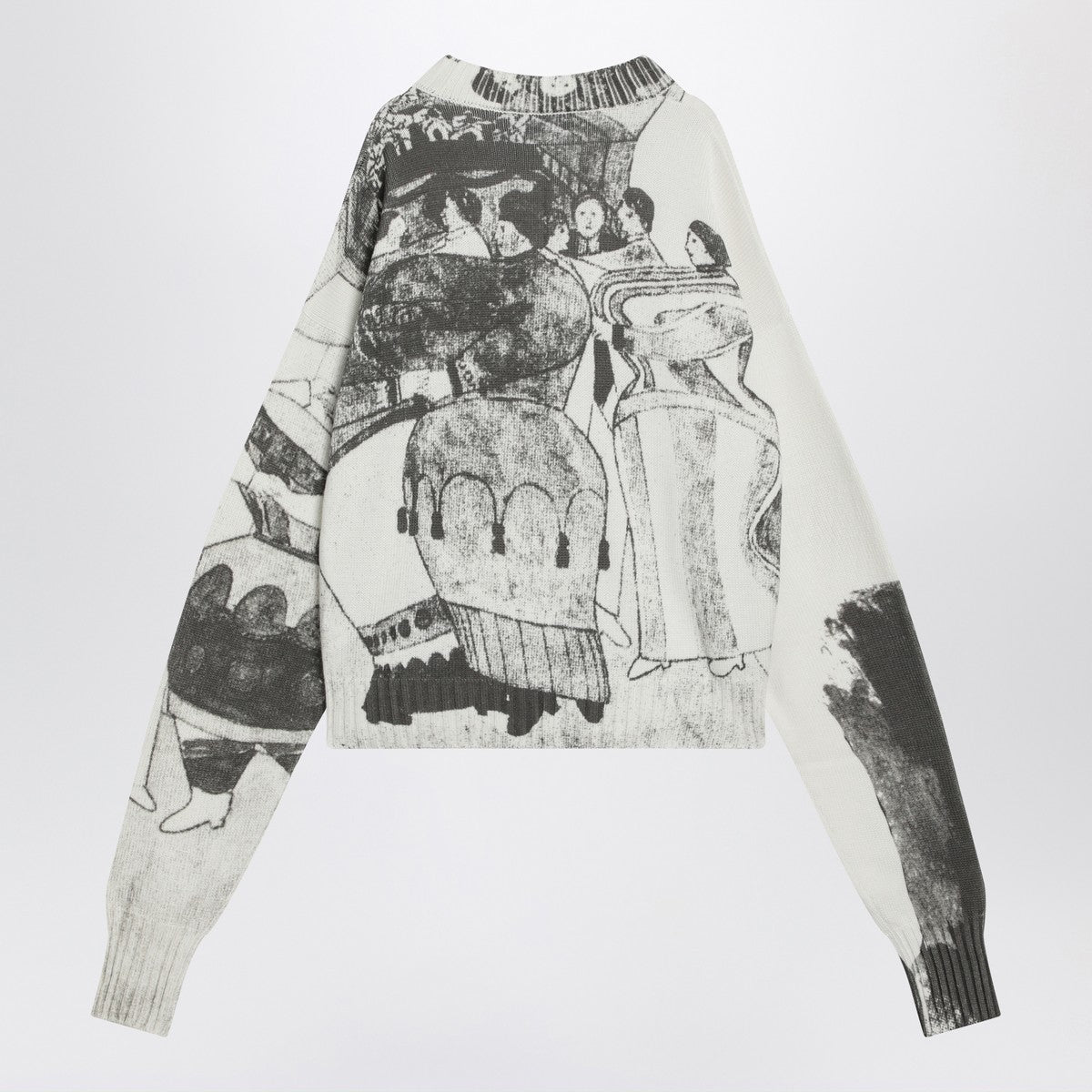 Enfants Riches Déprimés The Ballroom Dance sweater in black/ivory Enfants Riches Déprimés 