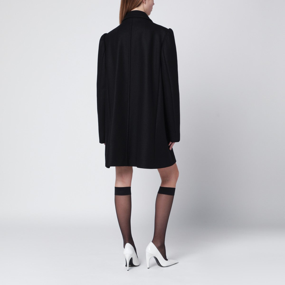 Dries Van Noten Black coat with embroidery detail Dries Van Noten 