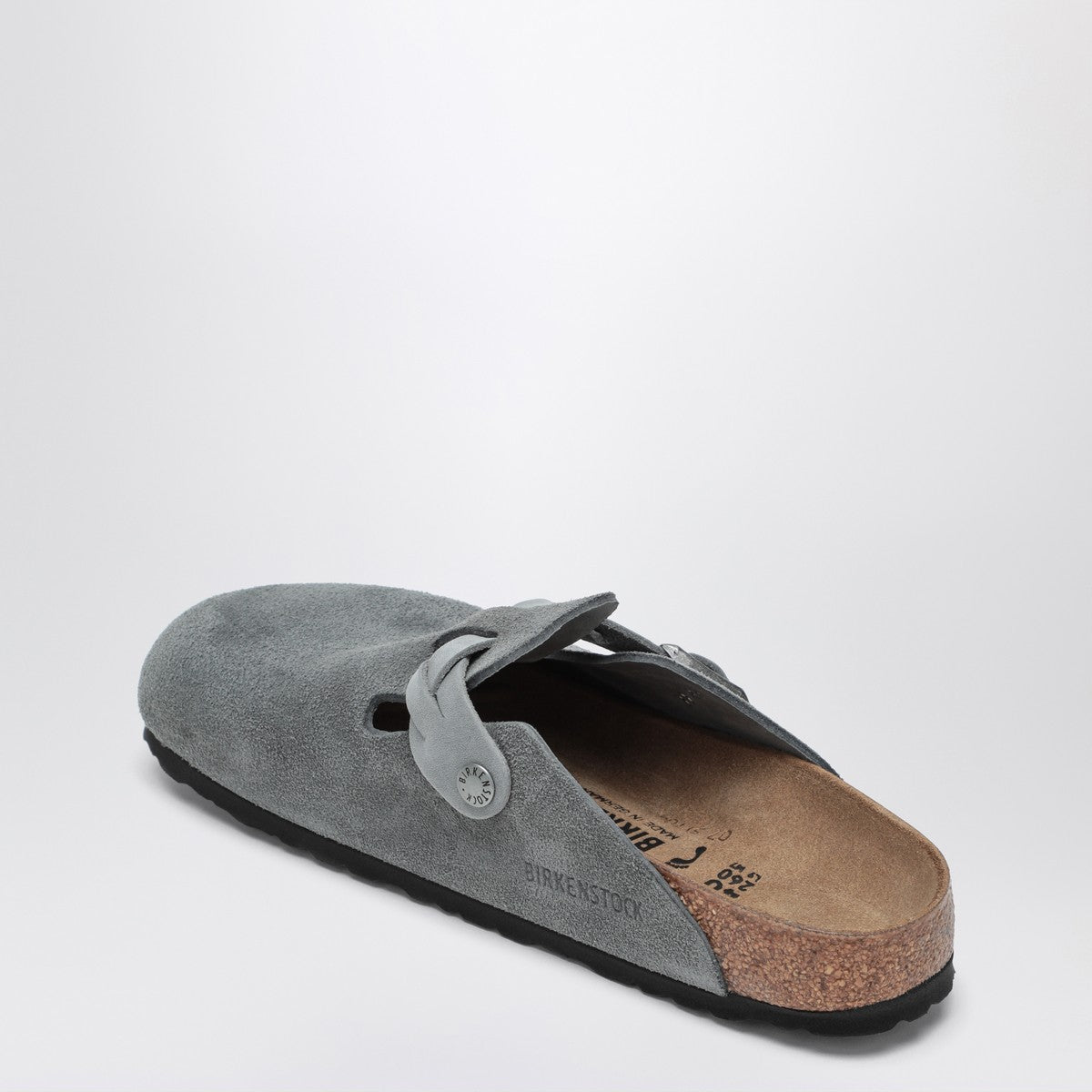 Birkenstock Slipper Boston Braided colour Basalt Gray Birkenstock 