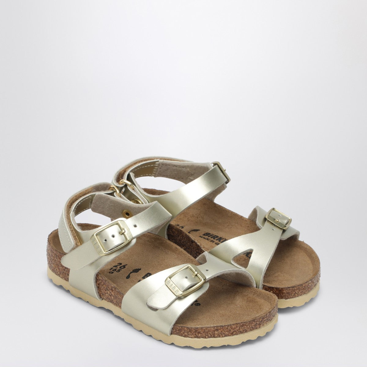 Birkenstock Rio metallic gold sandal Birkenstock 