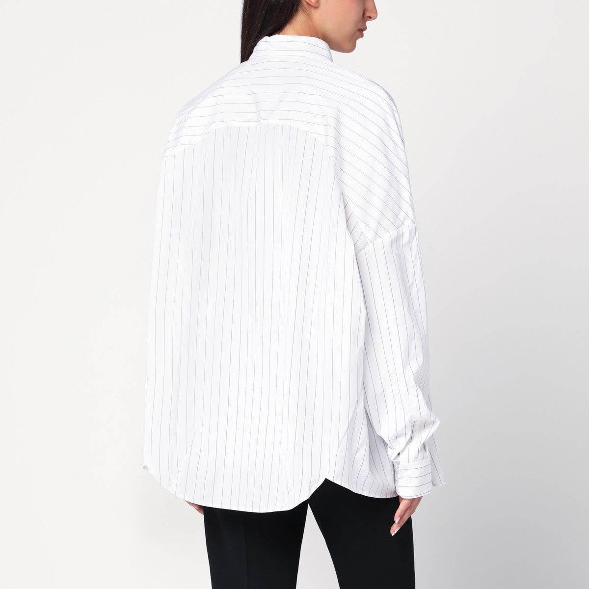 Dries Van Noten Wide white pinstriped shirt Dries Van Noten 