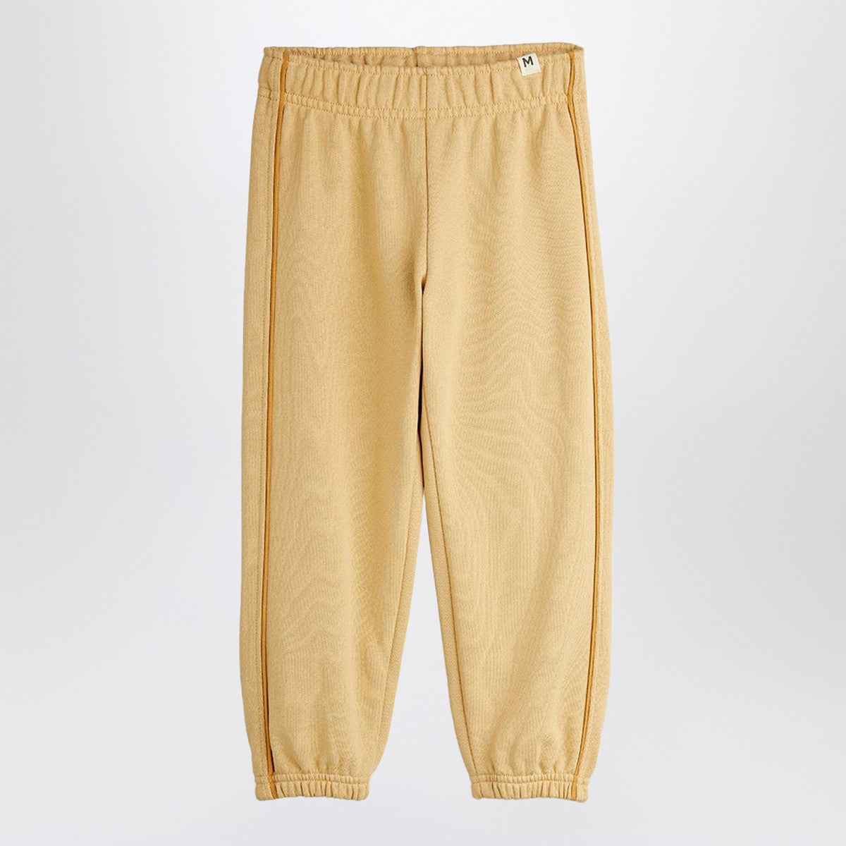 Mini Rodini Beige plain piping sweatpants Mini Rodini 
