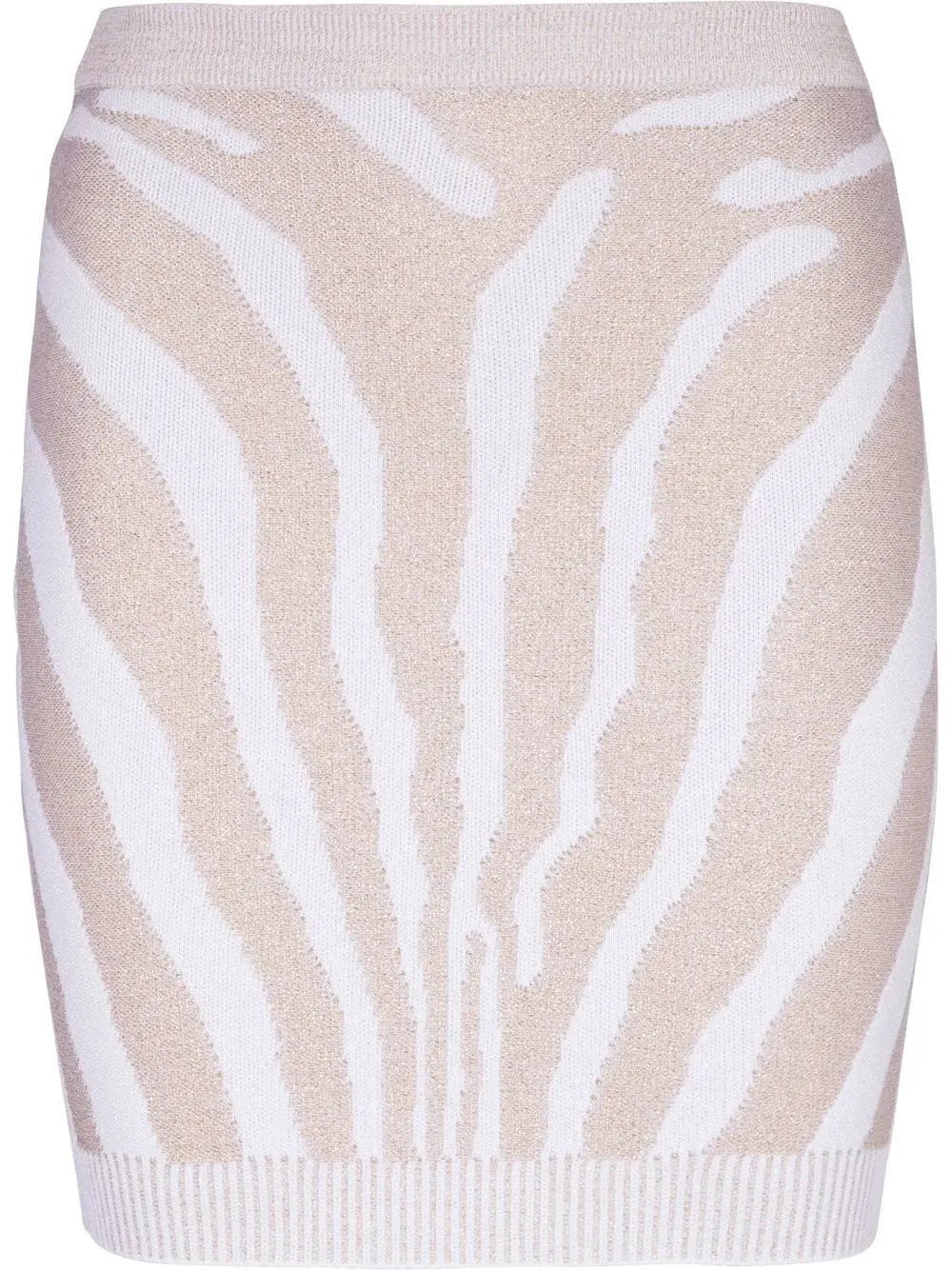 Balmain Zebra knit short skirt Balmain