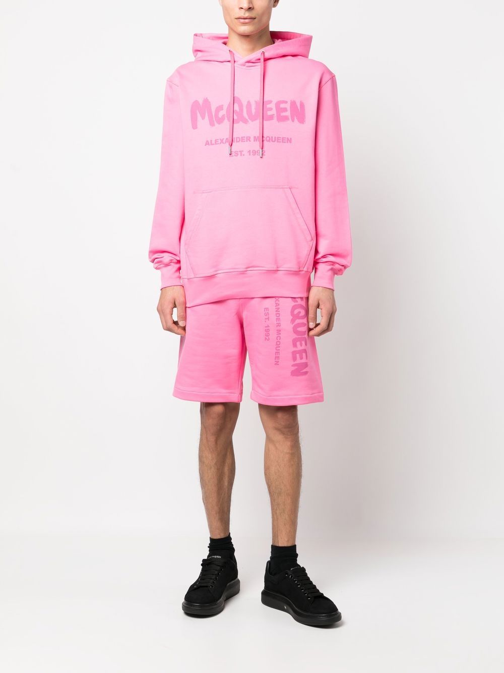 Alexander McQueen Graffiti-print Track Shorts Alexander Mcqueen