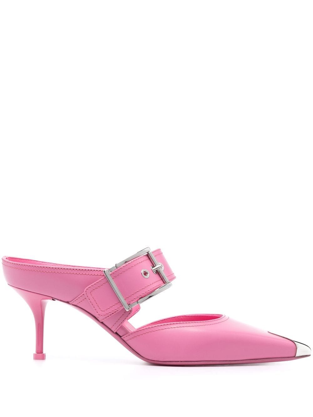 Alexander McQueen 75mm Metallic toe-cap Detail Mules Alexander Mcqueen