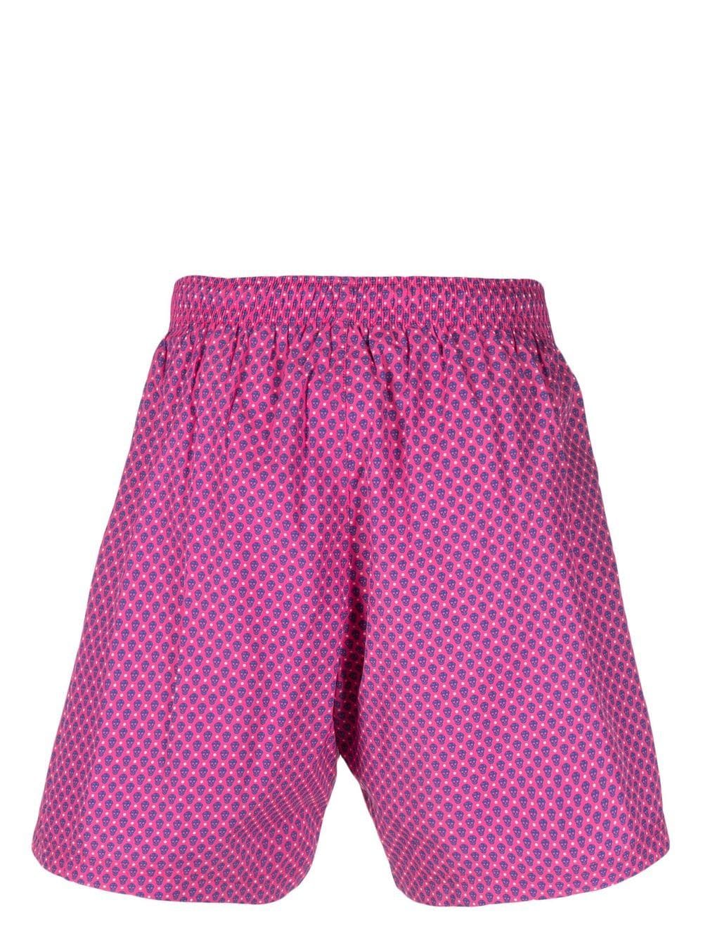 Alexander McQueen skull motif swim shorts Alexander Mcqueen