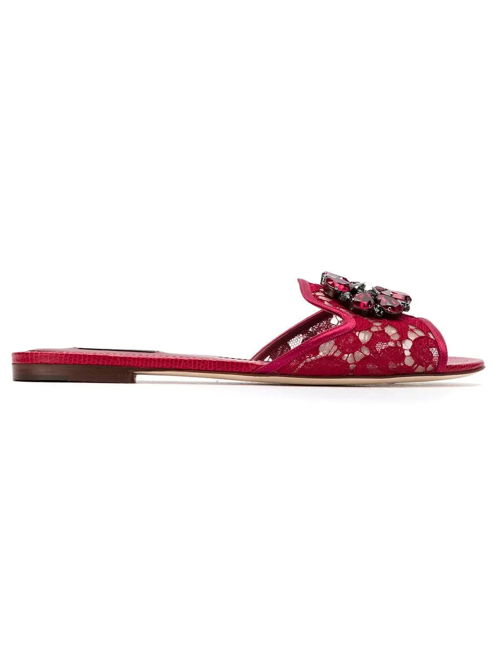 Dolce & Gabbana Rainbow Lace brooch-detail sandals Dolce & Gabbana