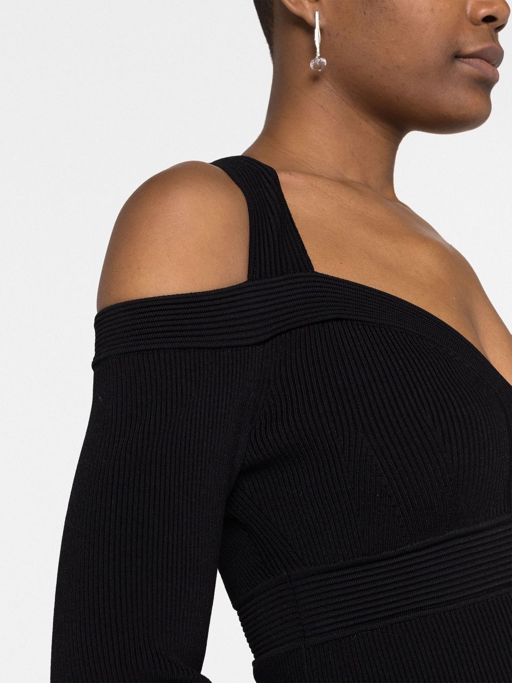 Alexander McQueen Short knitted dress with V-neck Alexander Mcqueen