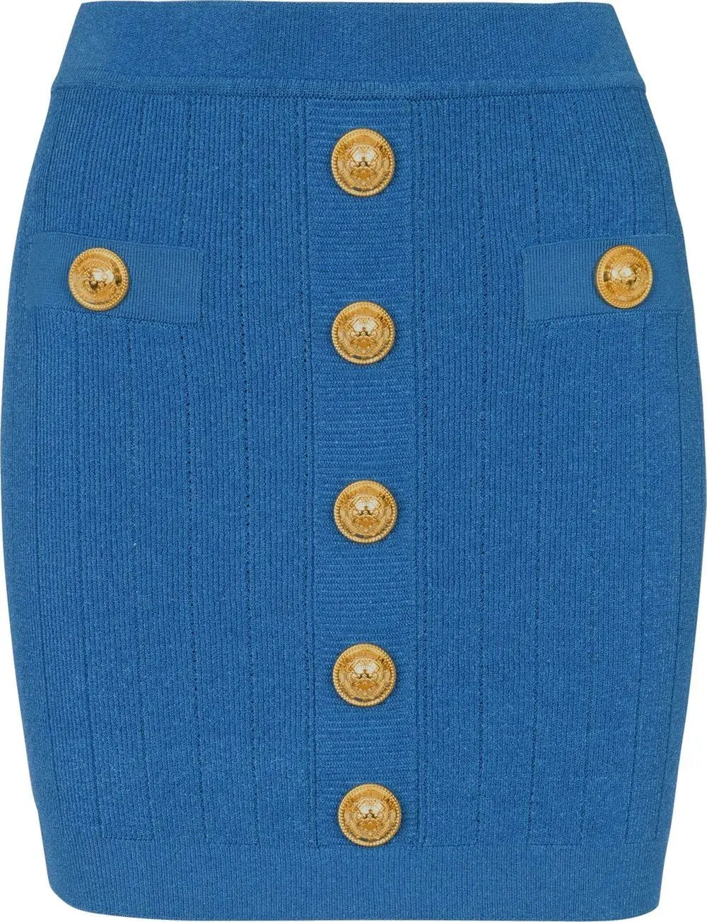 Balmain Button-detail knitted miniskirt Balmain