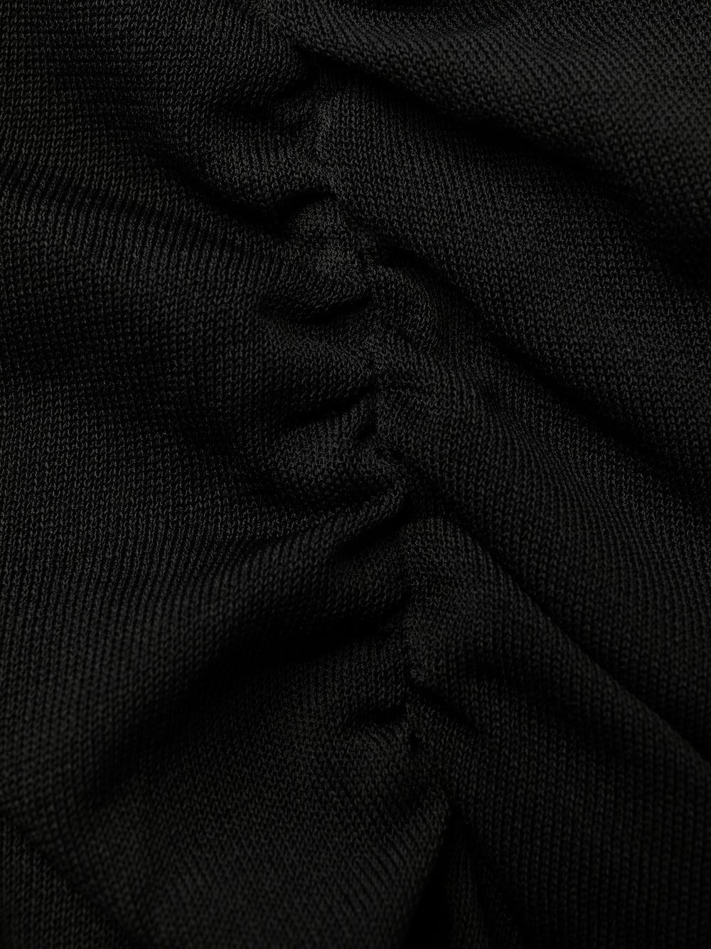 Saint Laurent semi-sheer one-sleeve long dress Saint Laurent