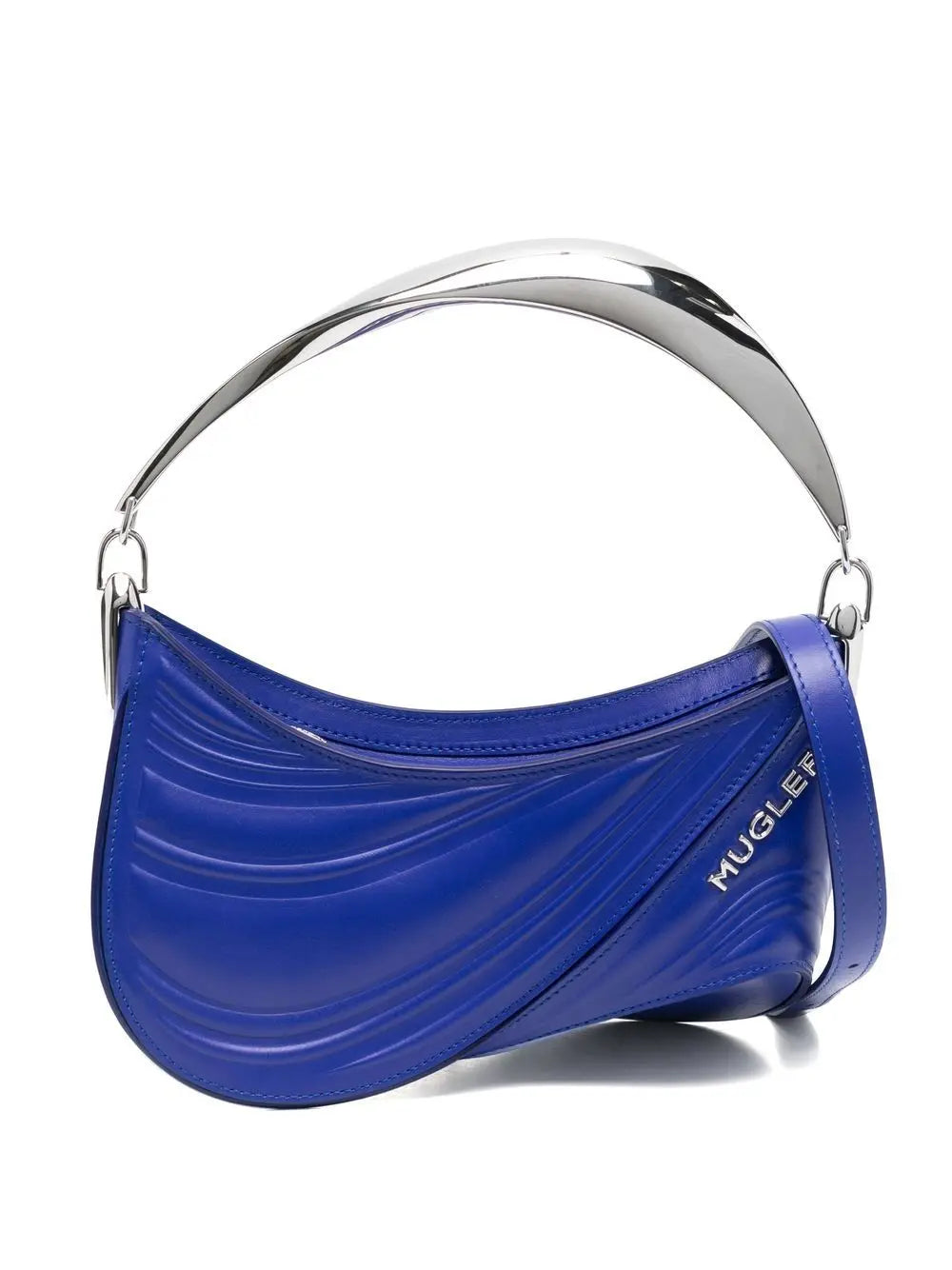 Mugler small Spiral Curve 01 embossed tote bag Mugler