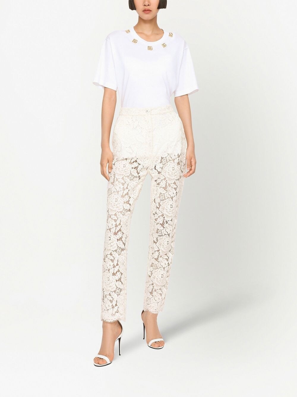 Dolce & Gabbana Floral lace trousers Dolce & Gabbana 