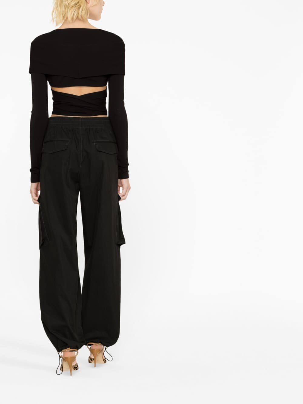 Dolce & Gabbana cut-out Wrap Top Dolce & Gabbana 