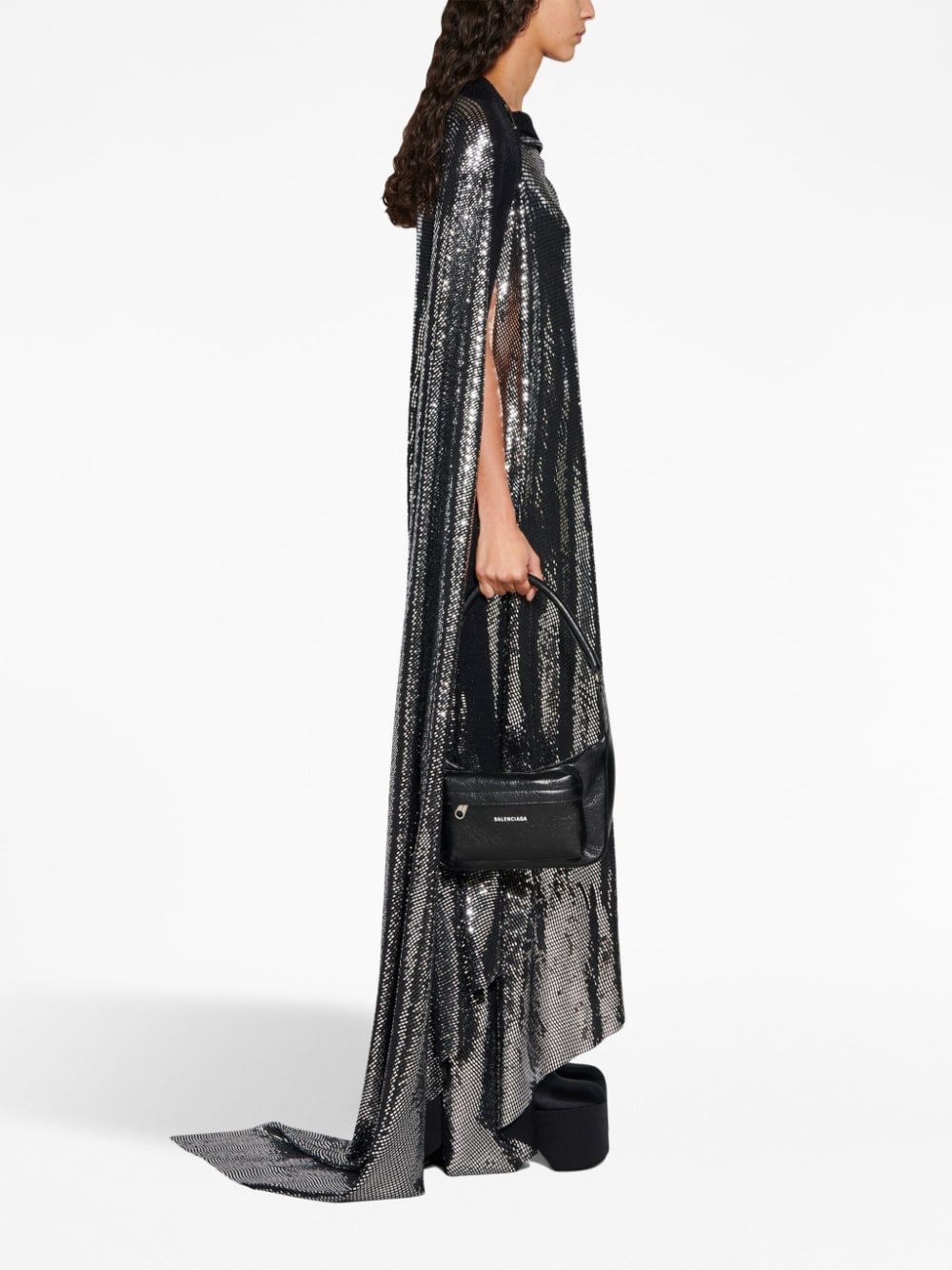 Balenciaga Metallic Effect Midi Dress Balenciaga 