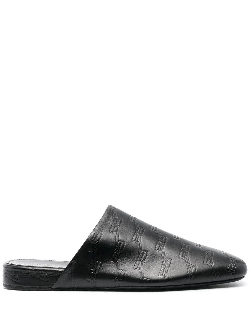 Balenciaga debossed-logo leather mules Balenciaga