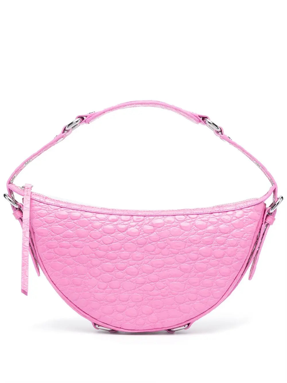 By Far Gib embossed crocodile-effect shoulder bag By Far