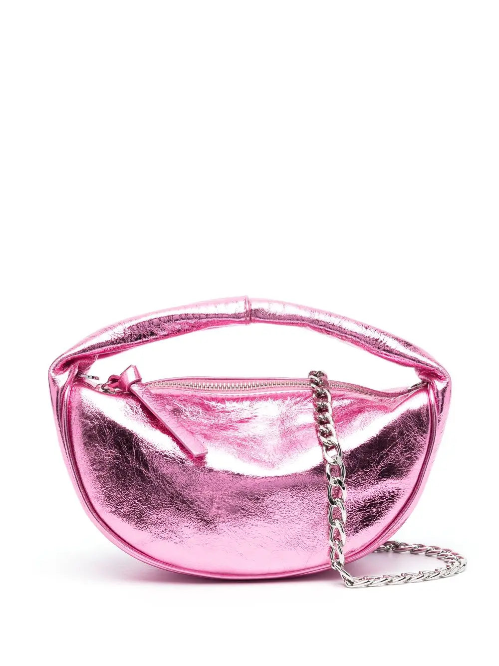 By Far Metallic leather shoulder bag By Far