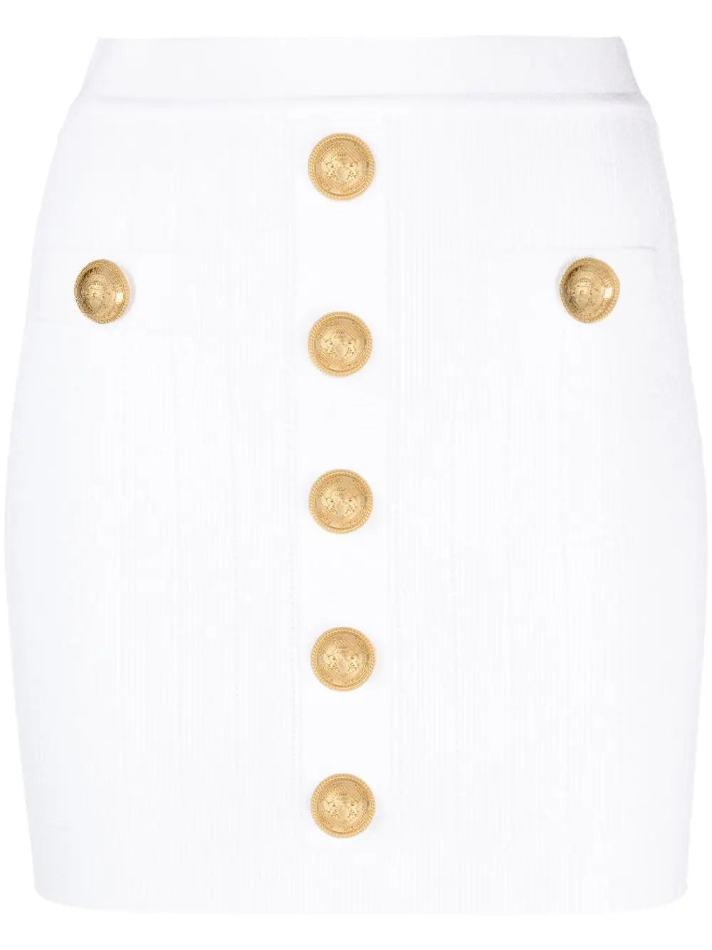 Balmain Ribbed-knit mini skirt Balmain