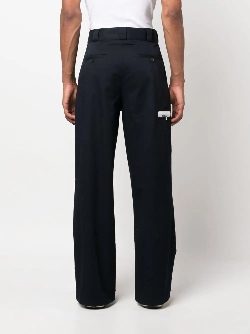 Palm Angels Trousers Blue Palm Angels