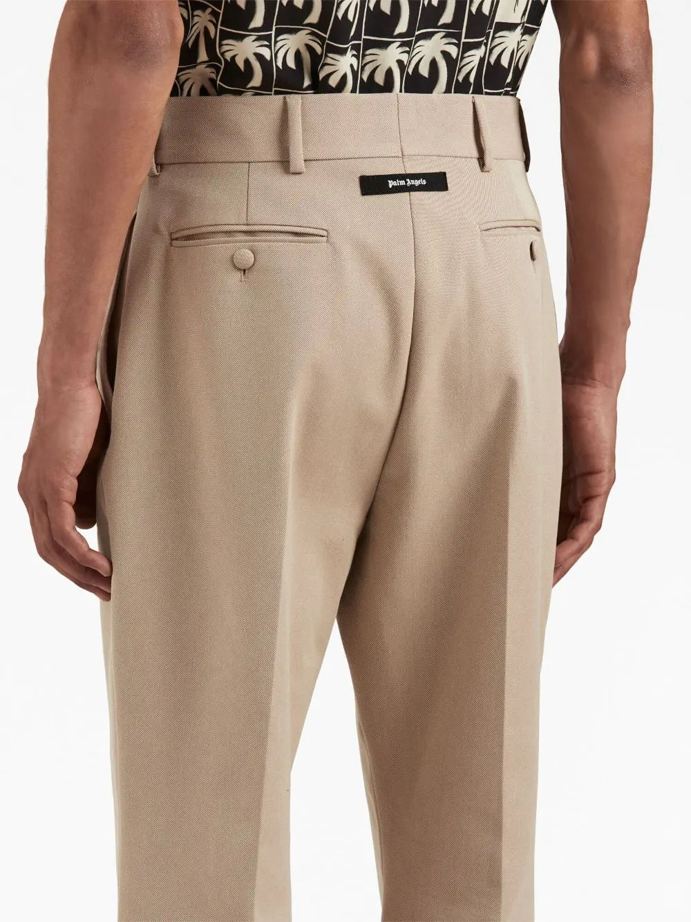 Palm Angels Trousers Beige Palm Angels