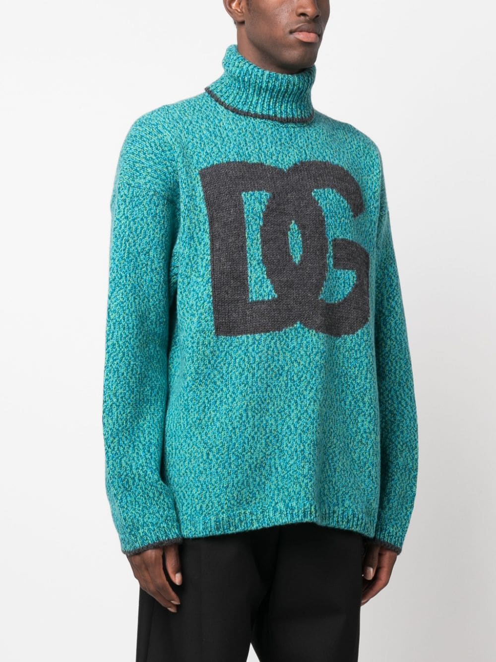Dolce & Gabbana intarsia-knit logo jumper Dolce & Gabbana 