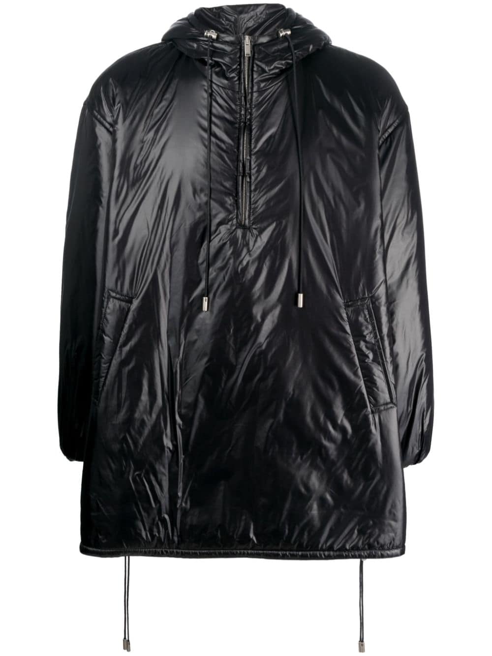 Saint Laurent Cassandre logo-embossed hooded raincoat Saint Laurent 