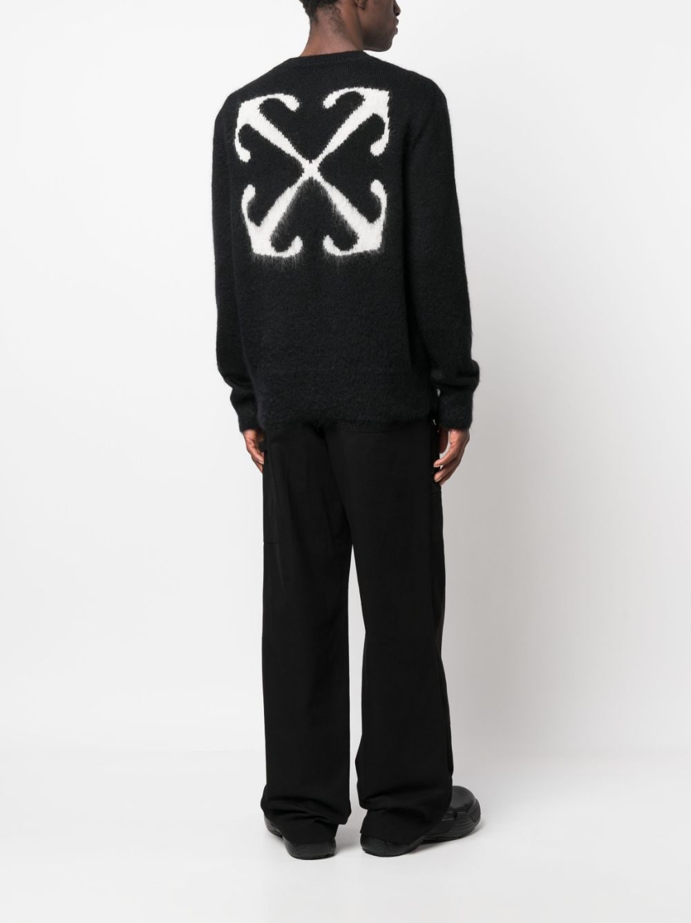 Off White Arrow Crewneck Sweater Off White 