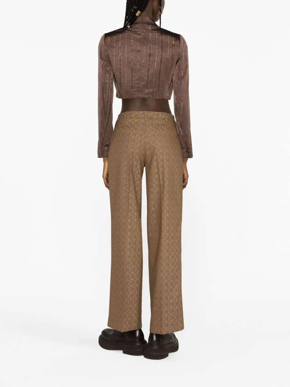 MARINE SERRE Trousers Beige Marine Serre