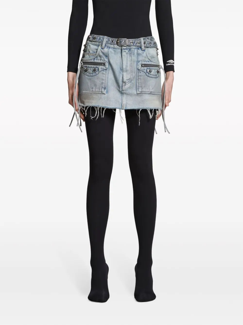 Balenciaga Cagole denim miniskirt Balenciaga