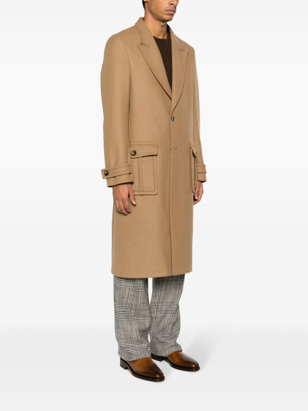 Etro Single-breasted wool-blend coat Etro 