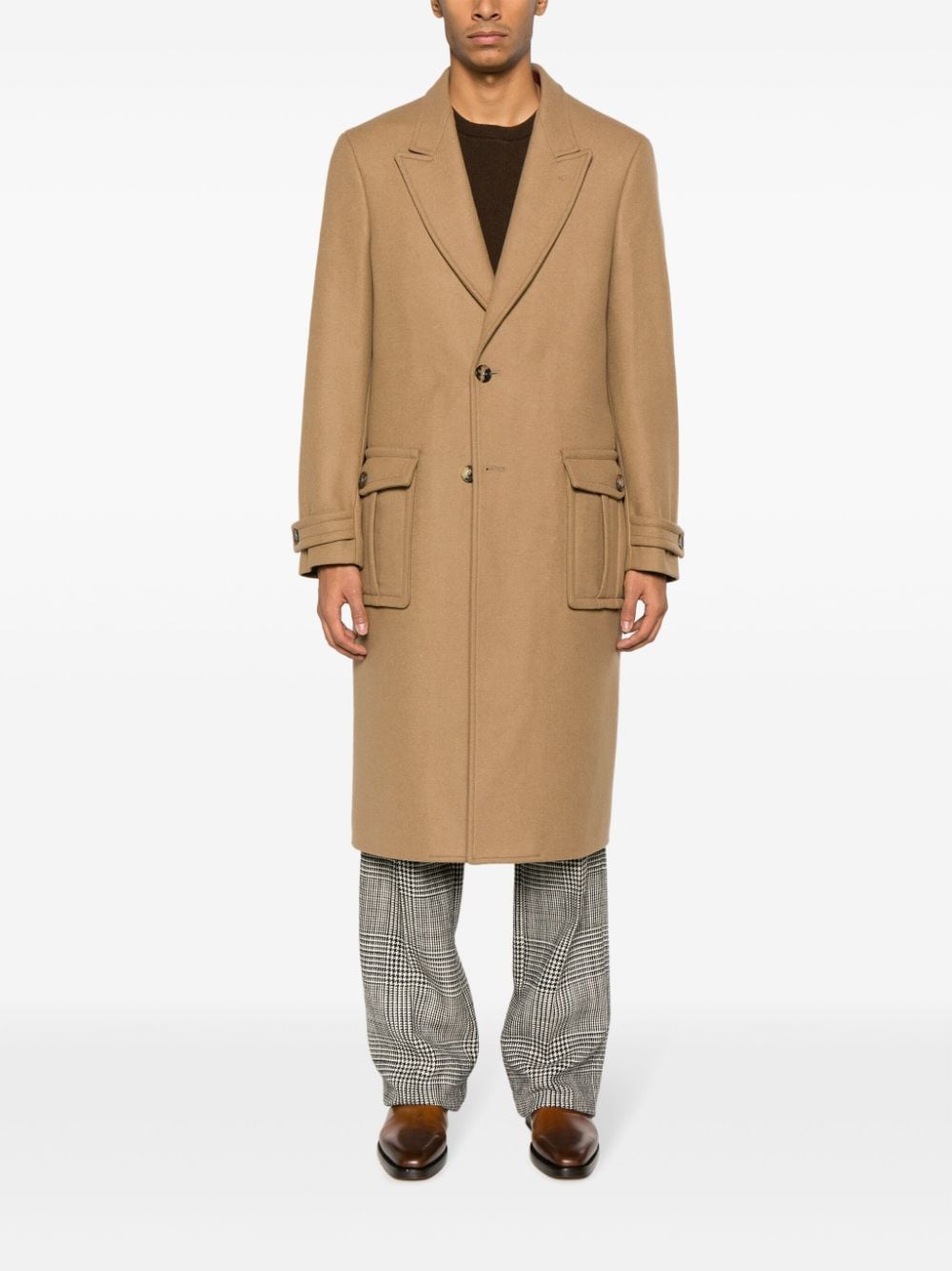 Etro Single-breasted wool-blend coat Etro 