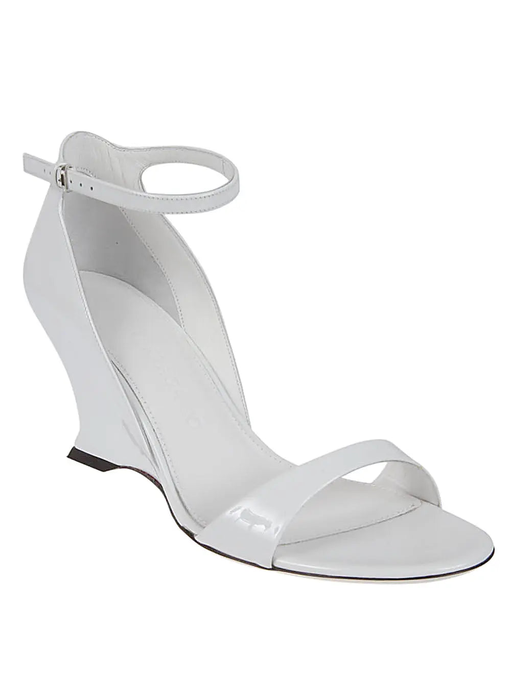 Ferragamo leather adjustable wedge sandals Ferragamo