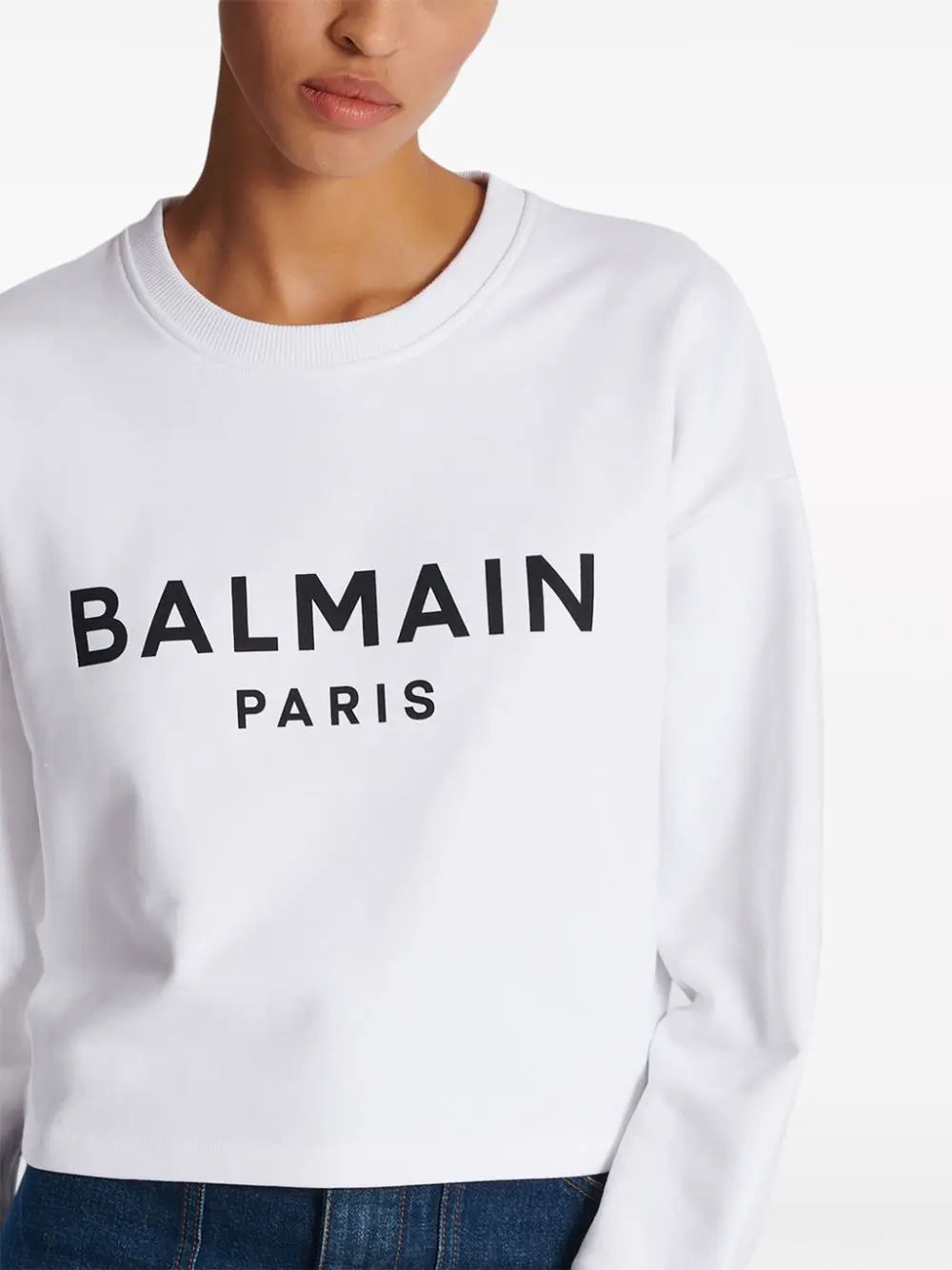 Balmain Logo-print cotton sweatshirt Balmain