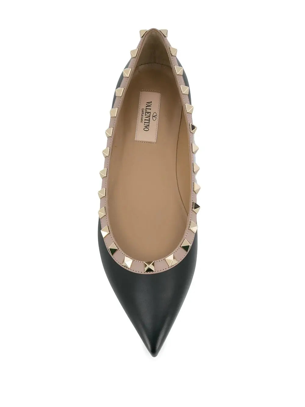 Valentino Garavani Rockstud-embellished ballerina shoes Valentino Garavani