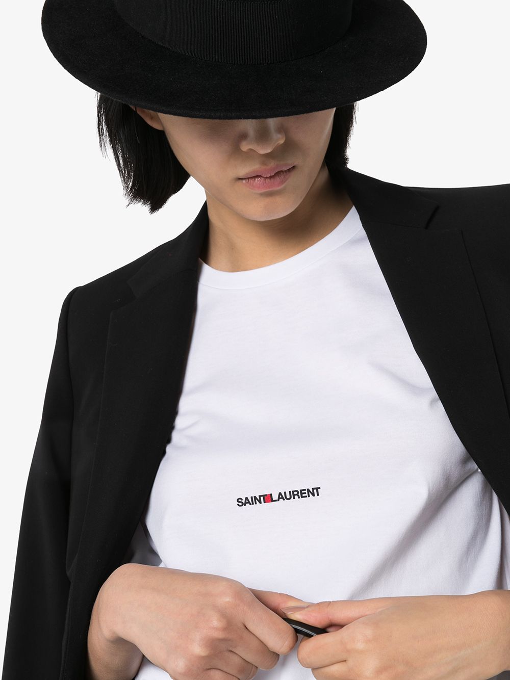 Saint Laurent logo print T-shirt Saint Laurent 