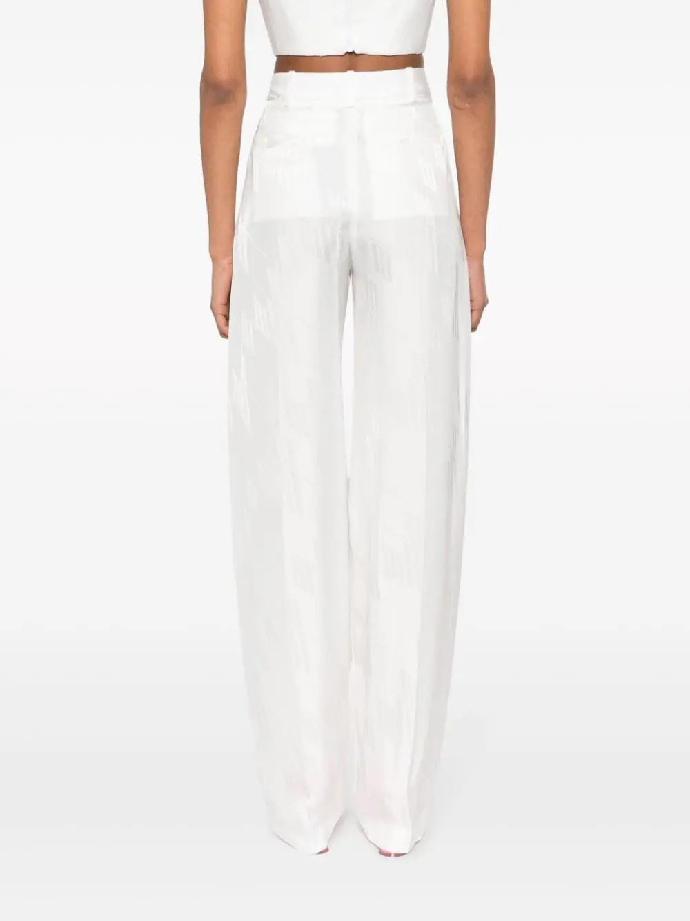 The Attico Trousers White The Attico