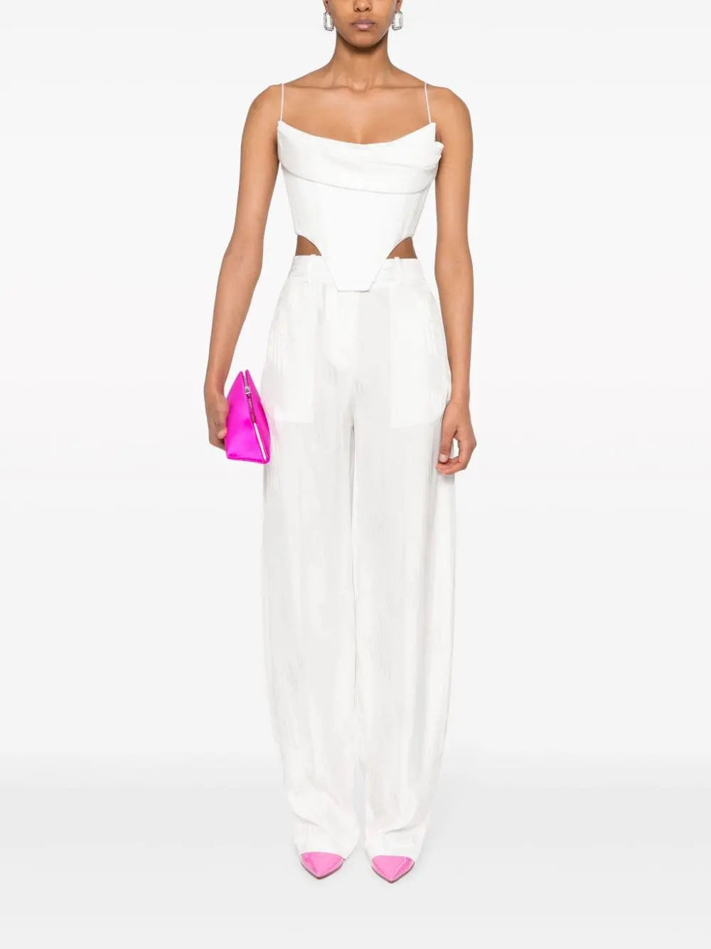 The Attico Trousers White The Attico