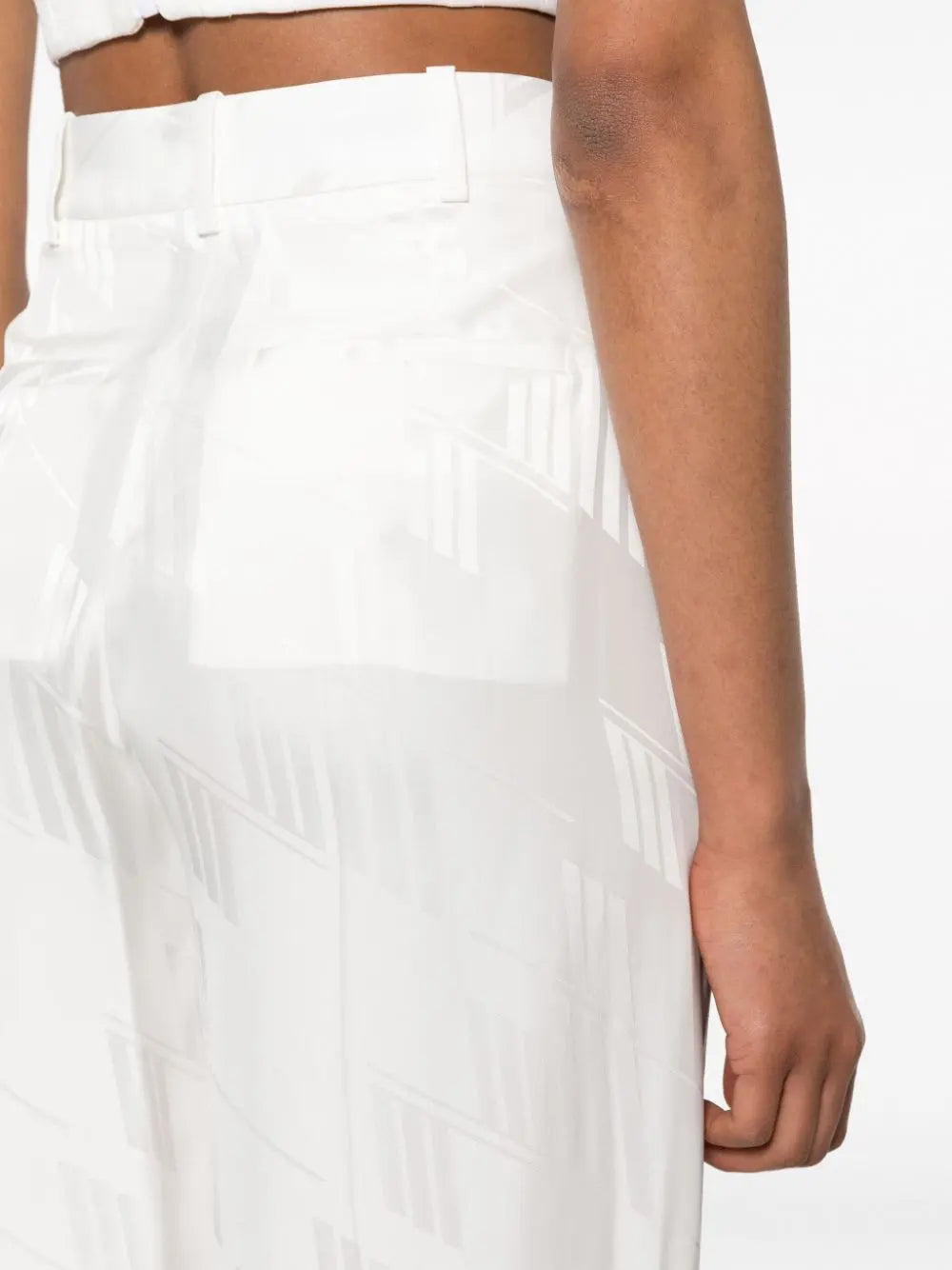The Attico Trousers White The Attico