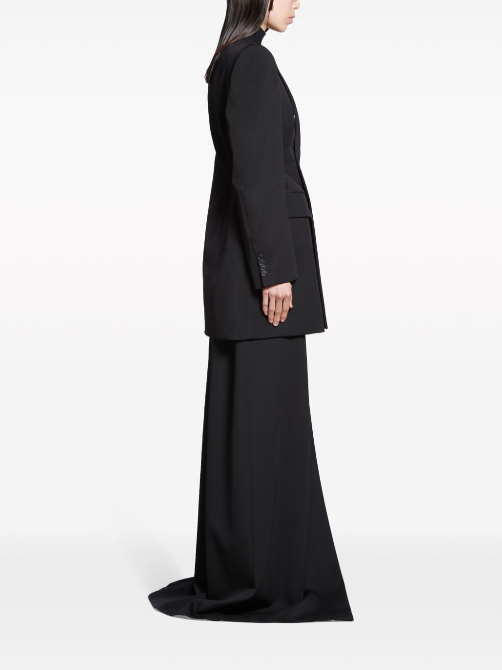 Balenciaga Hourglass Virgin Wool Double-breasted Blazer Balenciaga