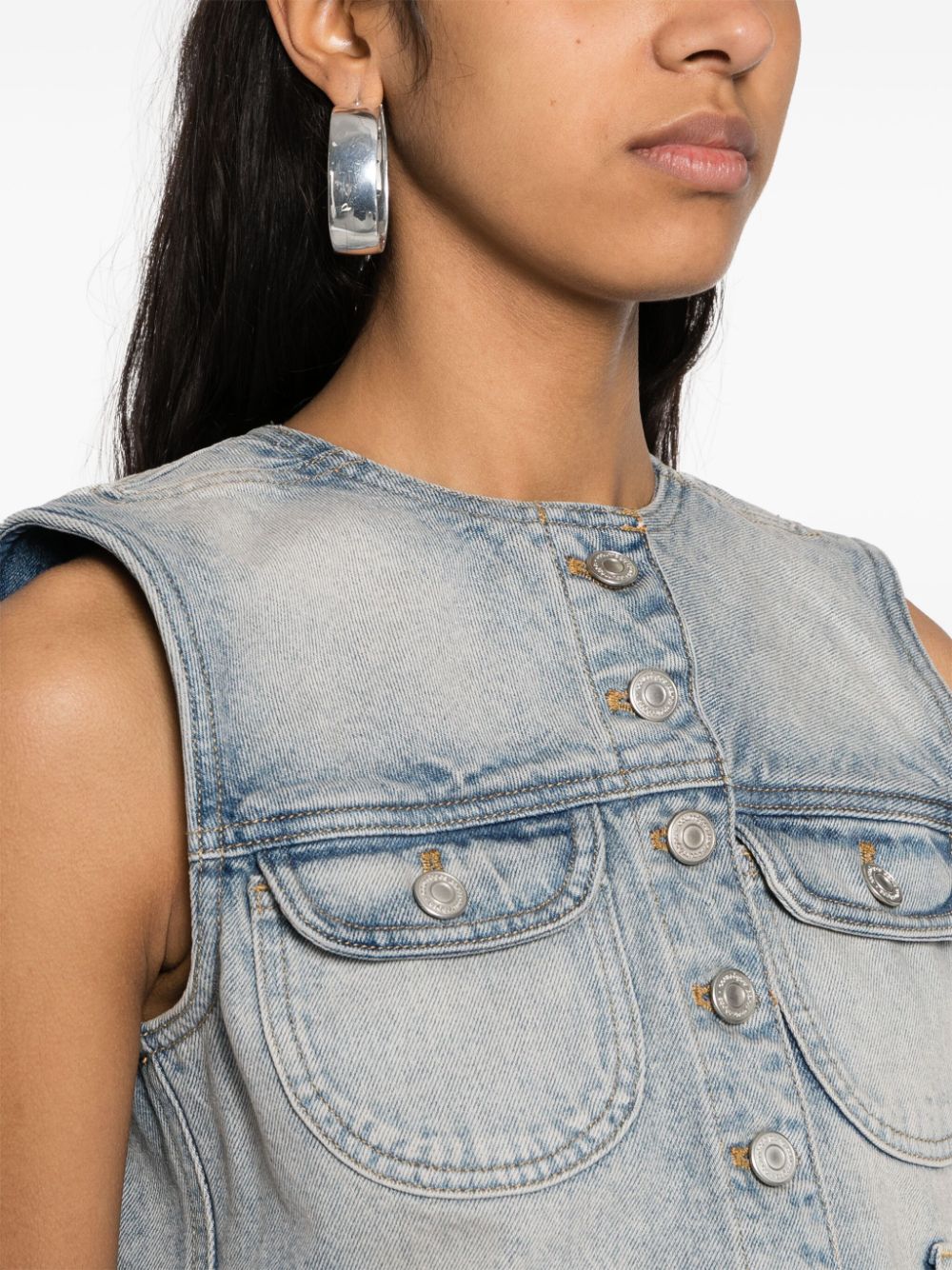 COURREGES PRE Sweaters Clear Blue Courreges Pre
