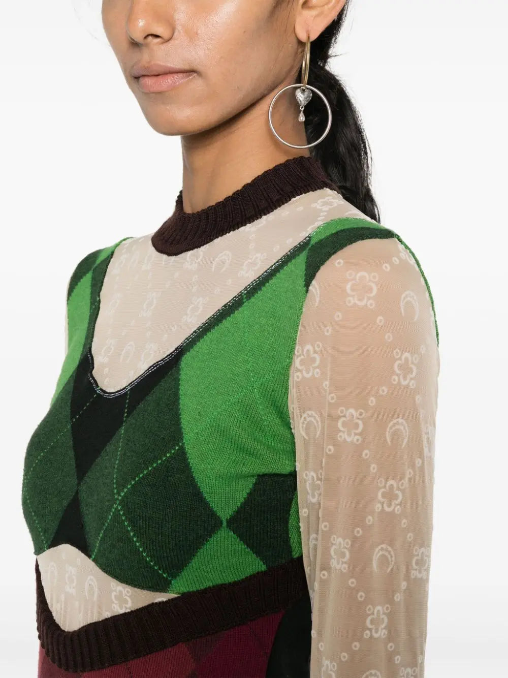 MARINE SERRE Dresses Green Marine Serre