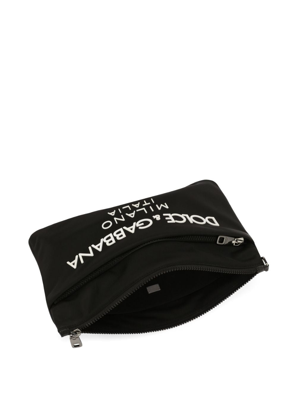 Dolce & Gabbana Nylon pouch with rubberized logo Dolce & Gabbana 