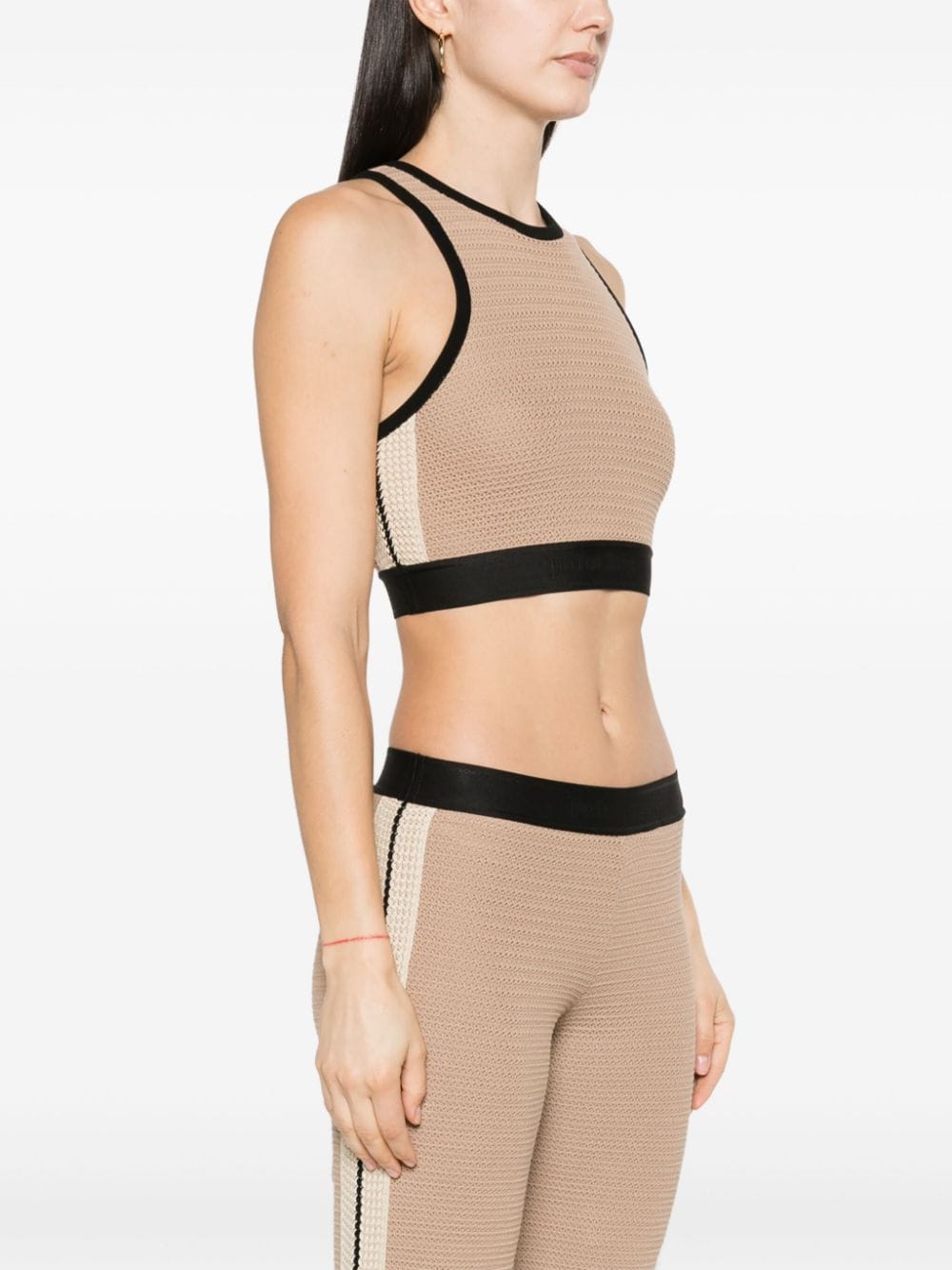 Palm Angels Top Beige Palm Angels 