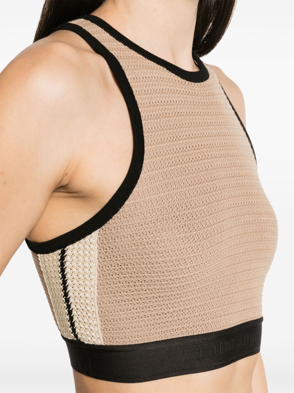 Palm Angels Top Beige Palm Angels 