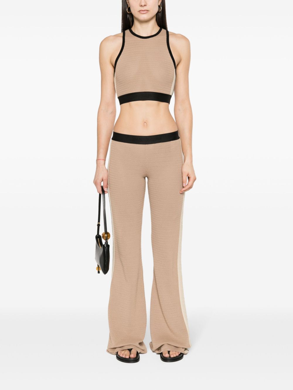 Palm Angels Top Beige Palm Angels 