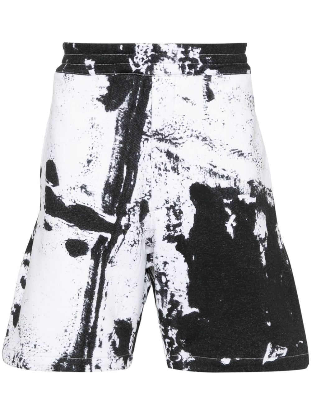 Alexander McQueen paint-splatter cotton shorts Alexander Mcqueen