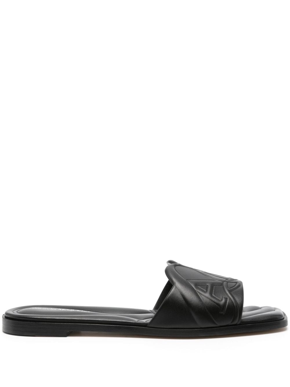 Alexander McQueen logo-embossed leather sandals Alexander Mcqueen