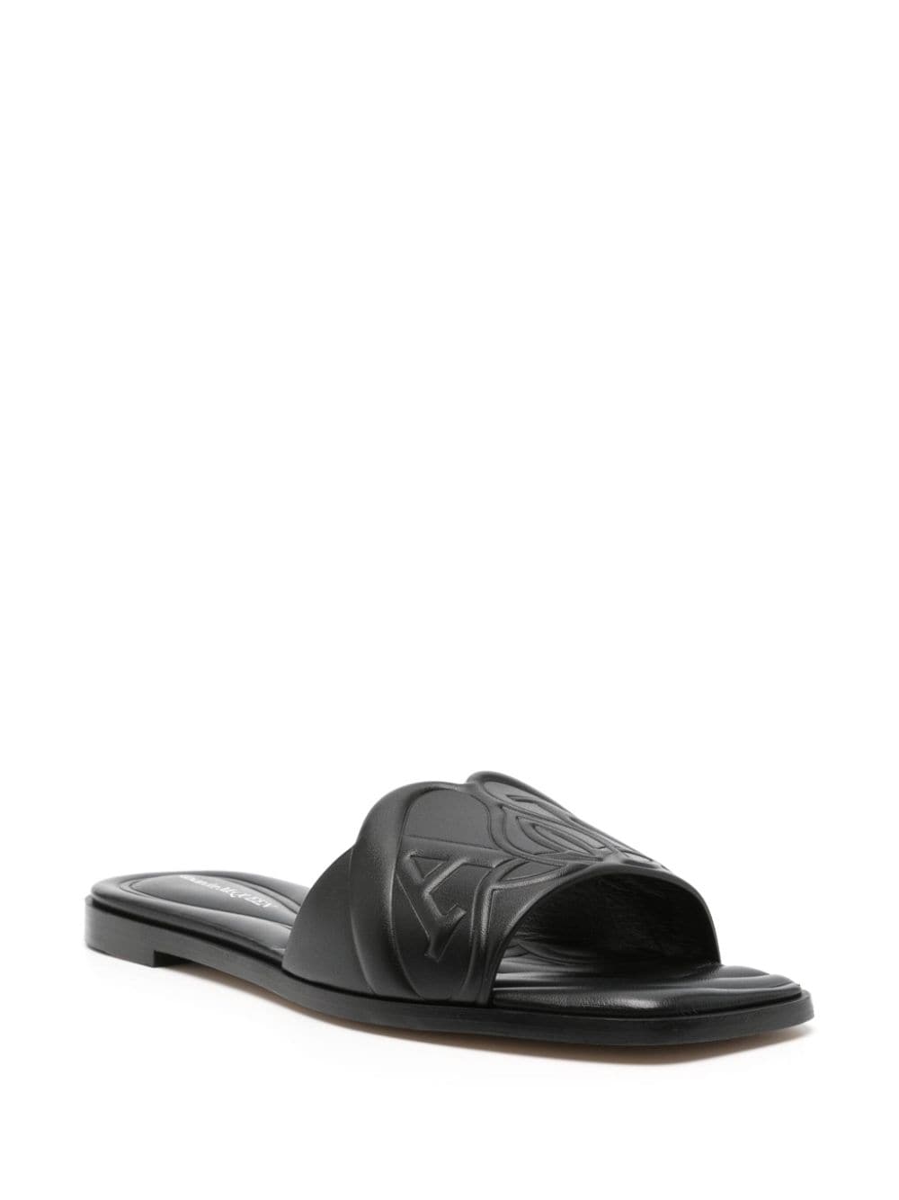Alexander McQueen logo-embossed leather sandals Alexander Mcqueen