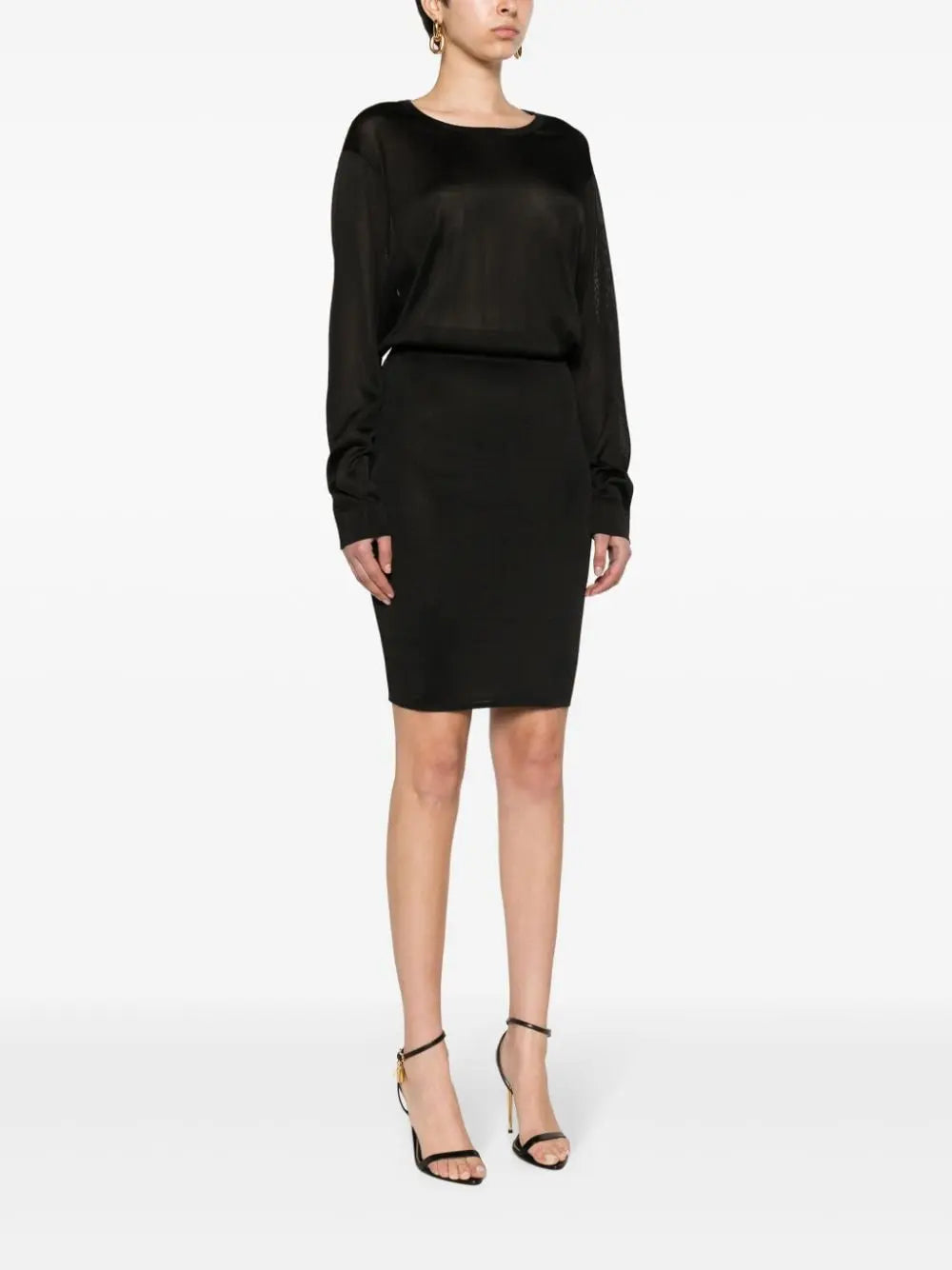 Saint Laurent open-back knitted dress Saint Laurent